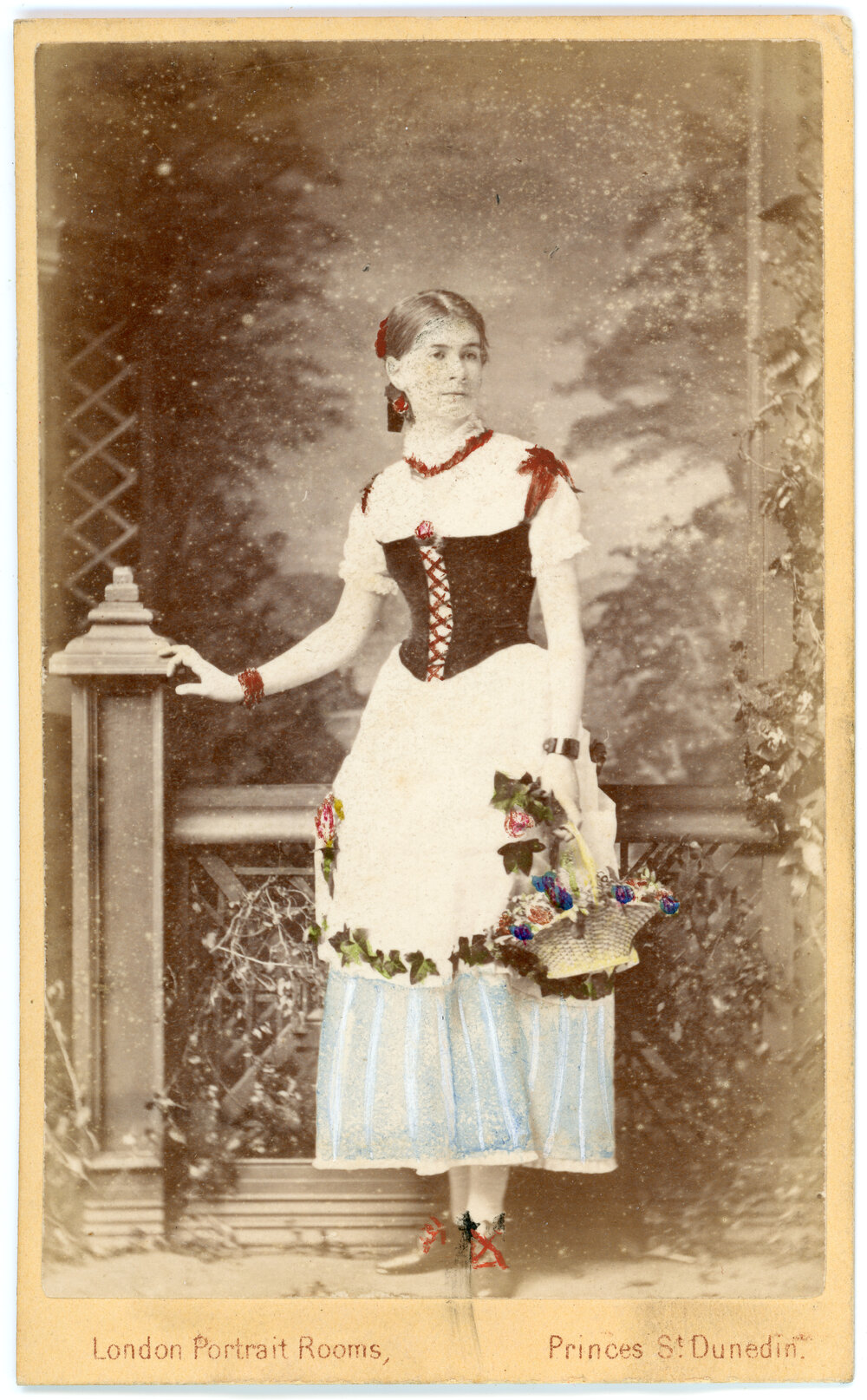 Hand Coloured Portrait of Annie Beale