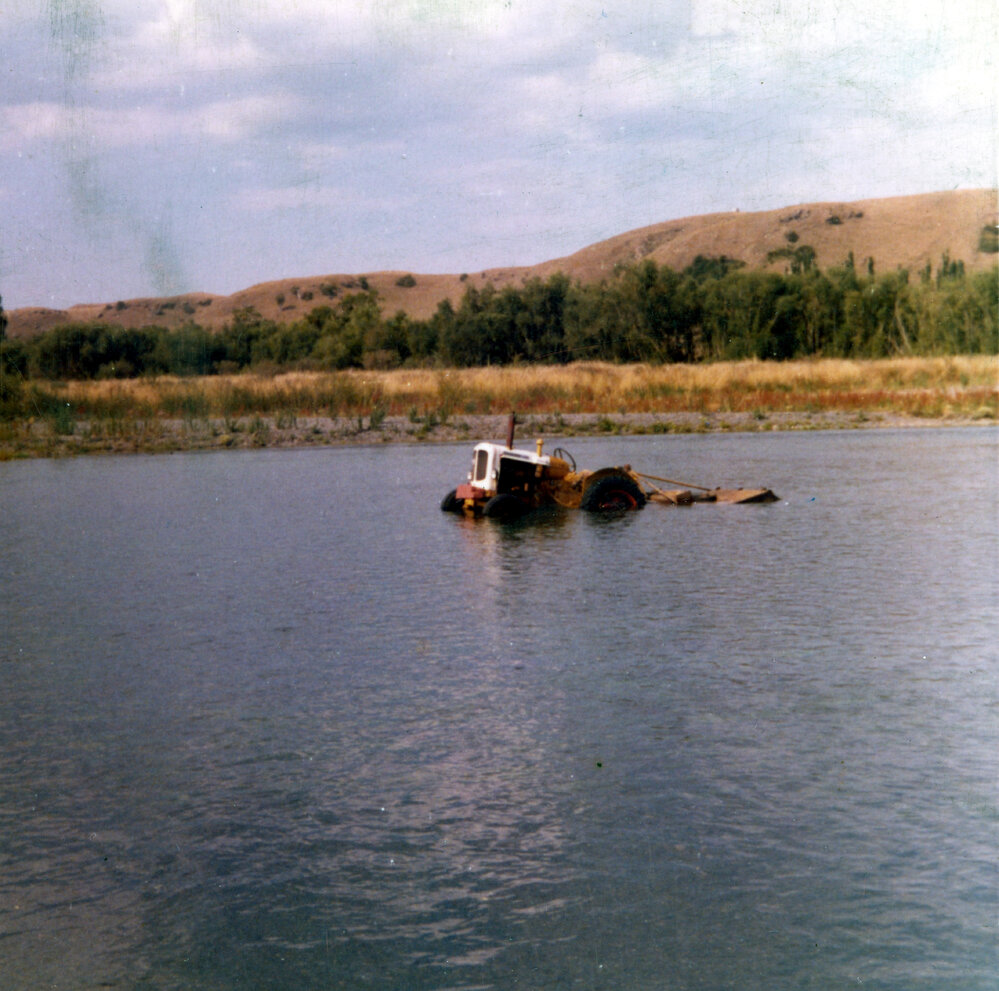 Tractor in Water
