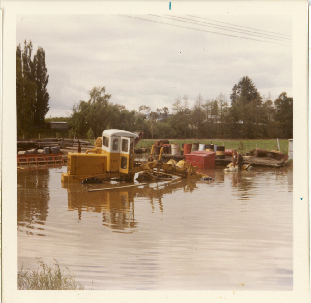 Machinery Submerged in Water