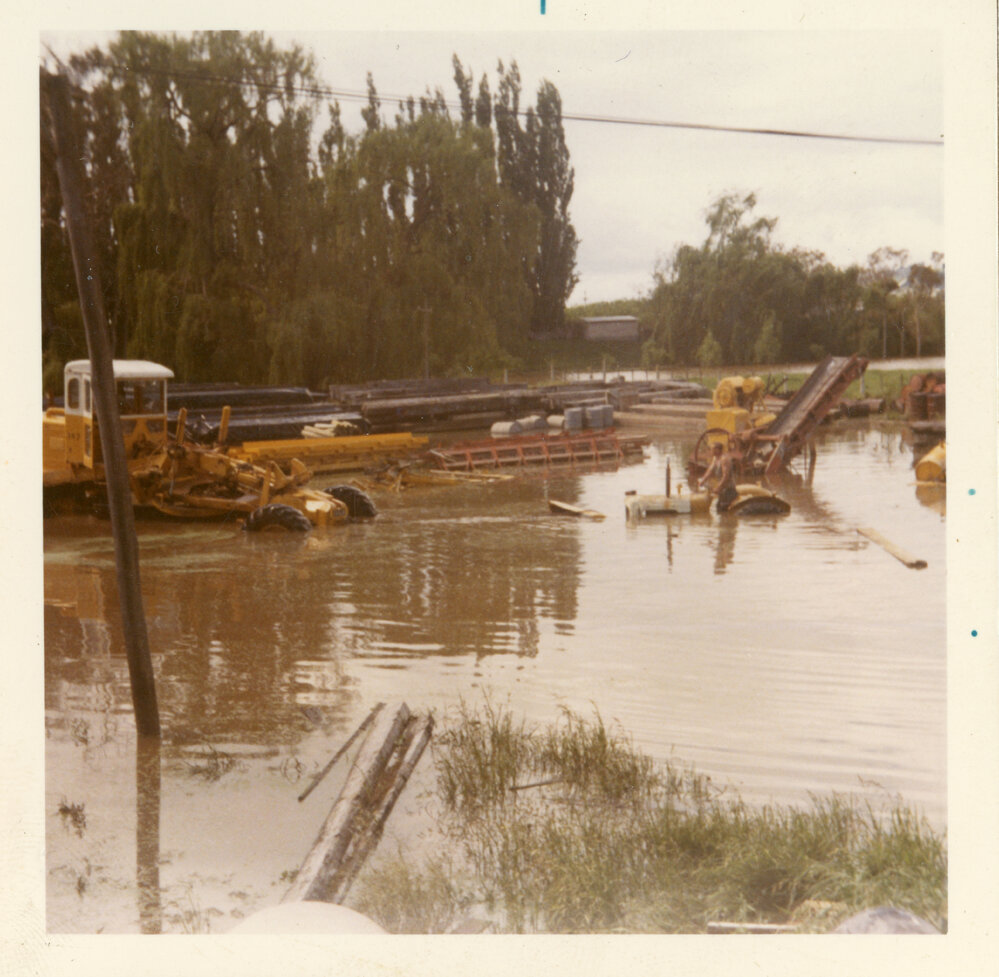 Flooded Paddock and Machinery