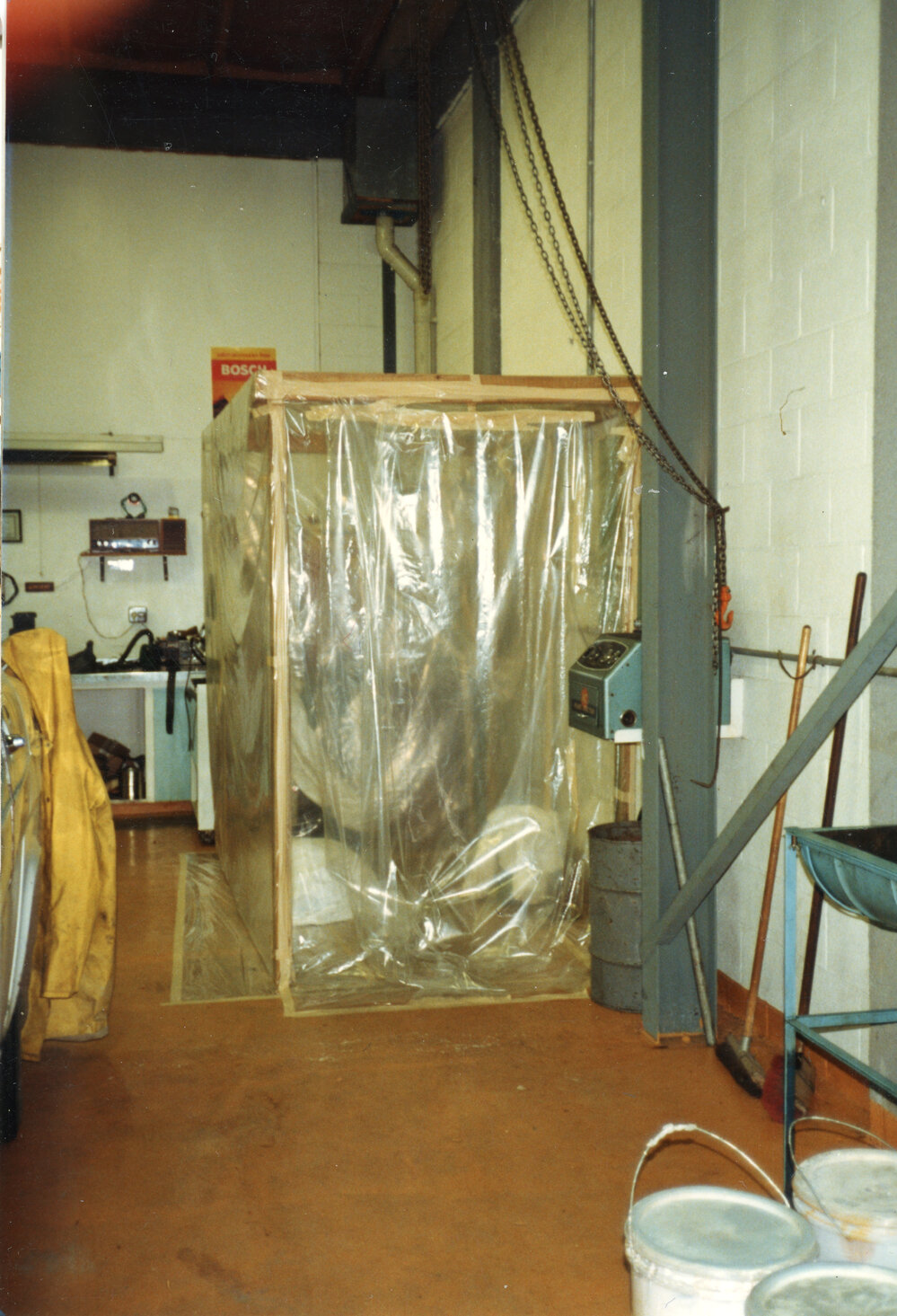 Lined doorway frame