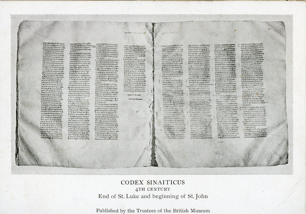 Codex Sinaiticus 4th Century