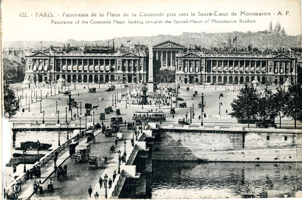 Panorama of the Concorde Place Paris