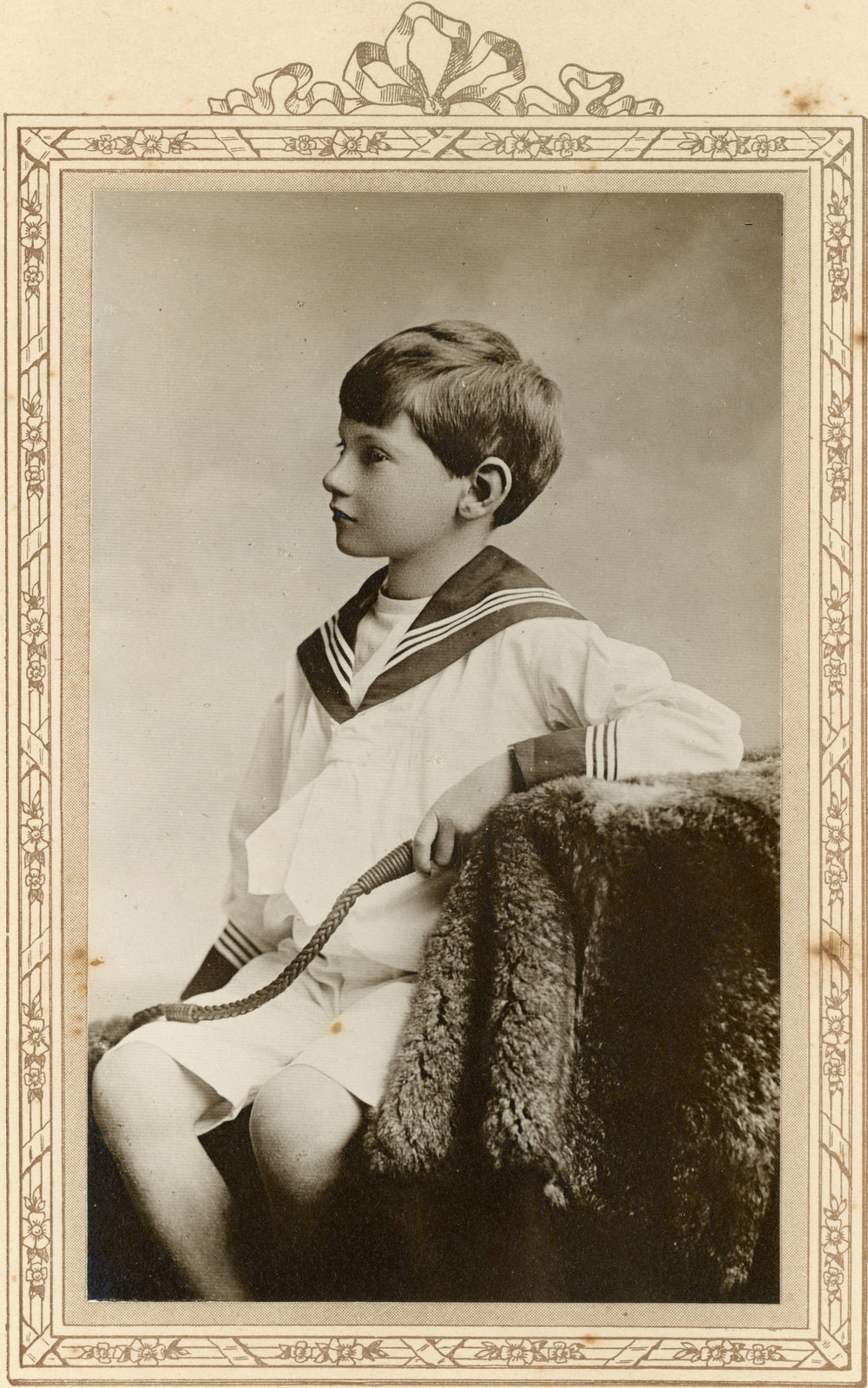 Studio Portrait of Young Boy