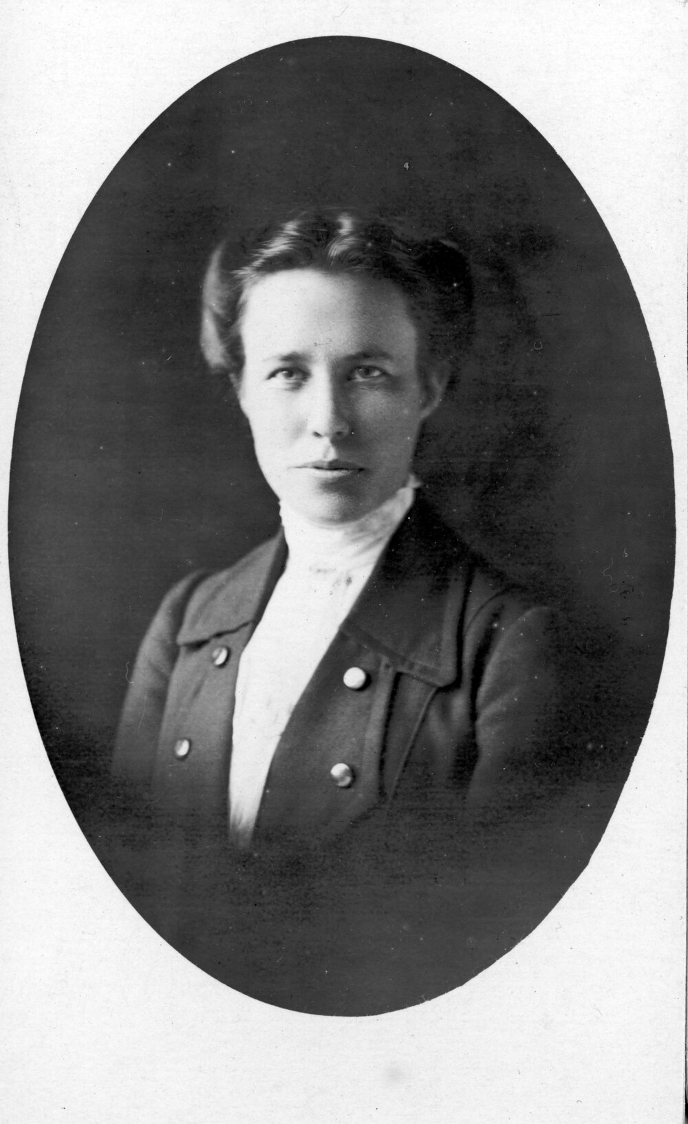 Studio Portrait of Young Woman