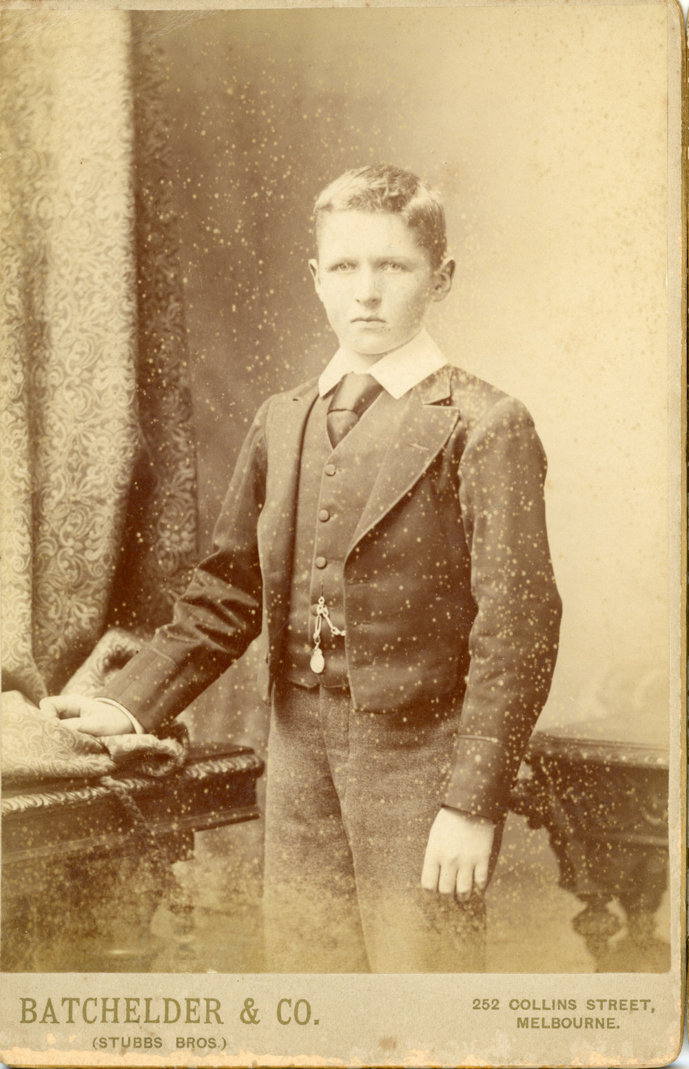 Studio Portrait of a Young Boy