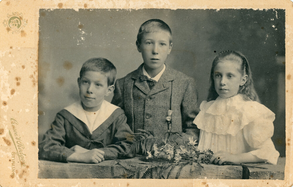 Studio Portrait of Three Children