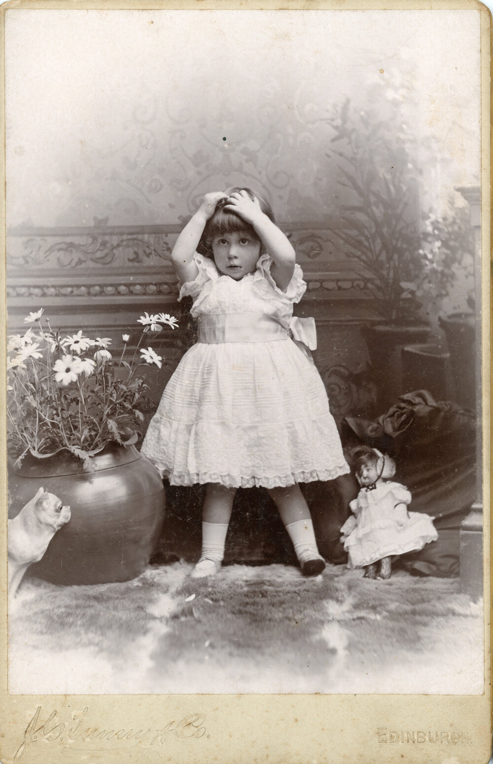 Studio Portrait of a Young Girl