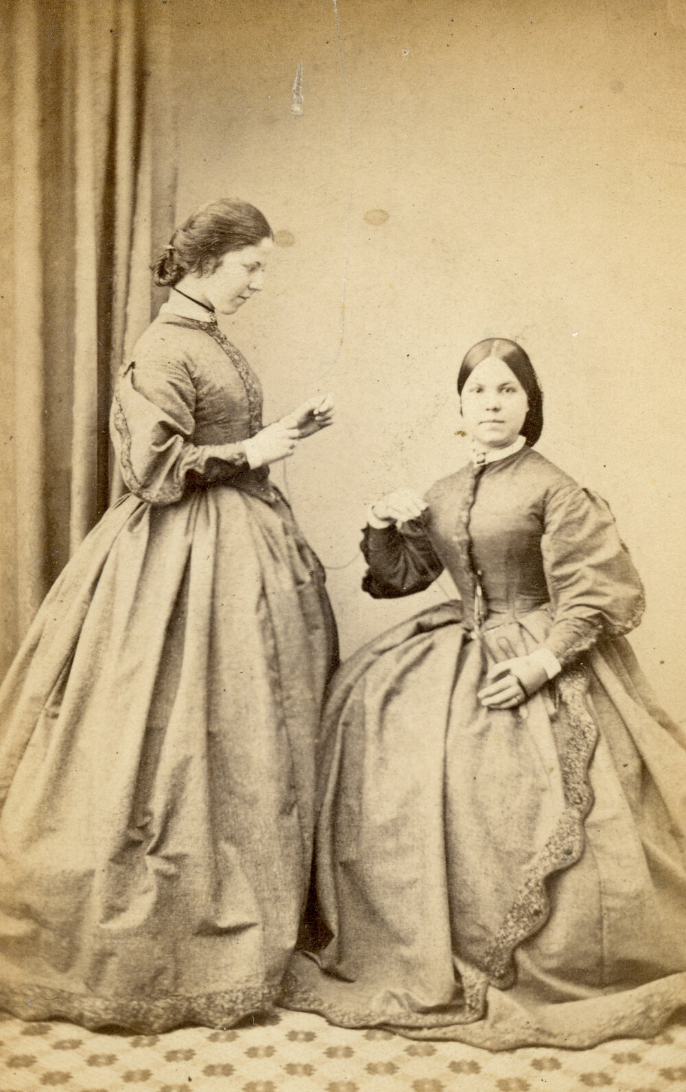 Studio Portrait of Two Women