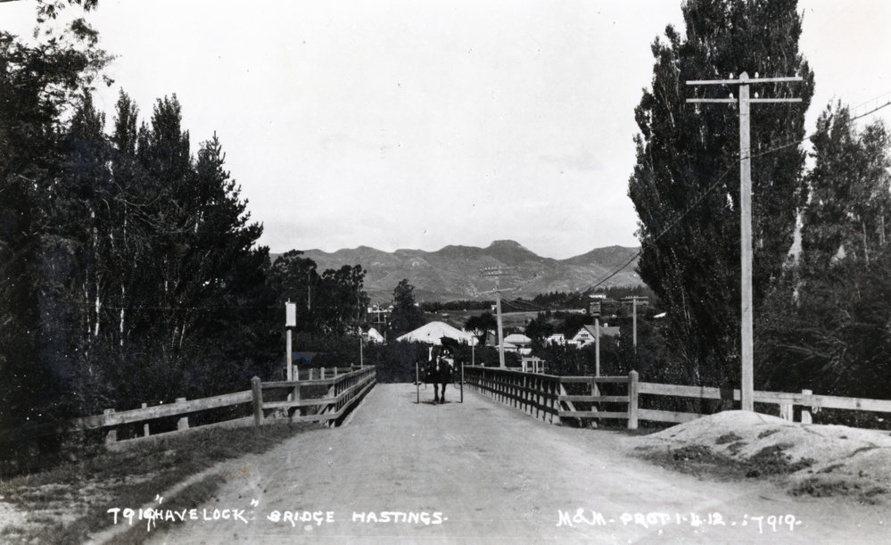 Havelock North Bridge Looking Towards Te Mata Peak