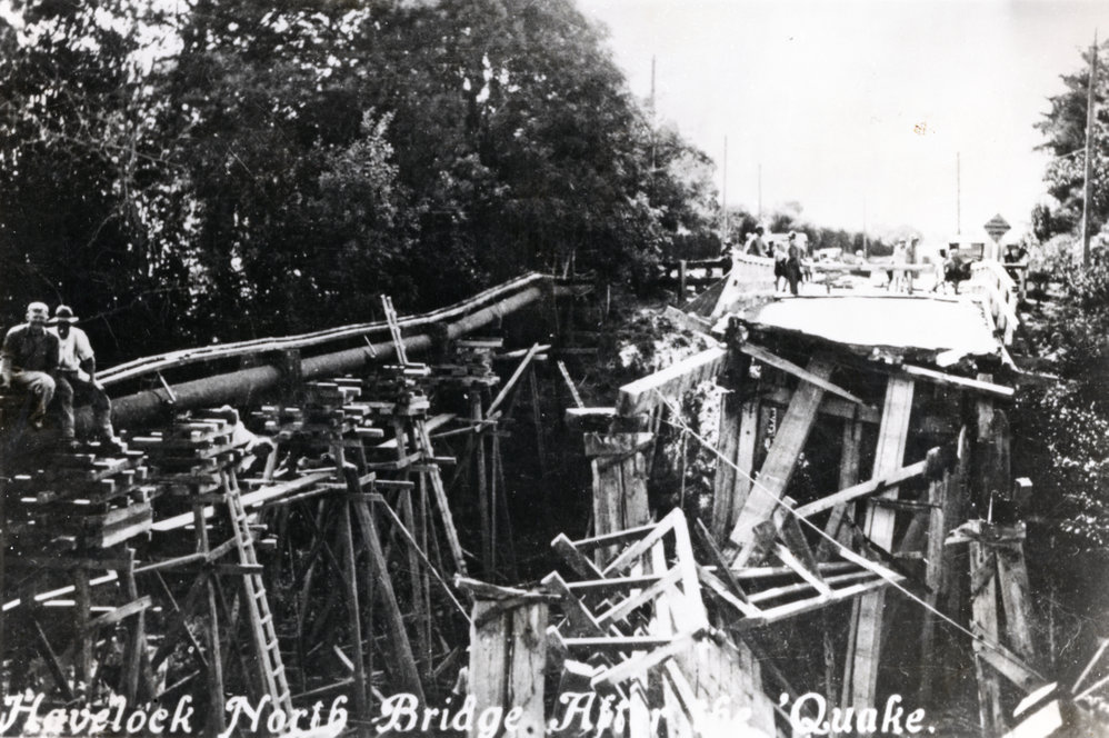 Havelock North Bridge After the Earthquake