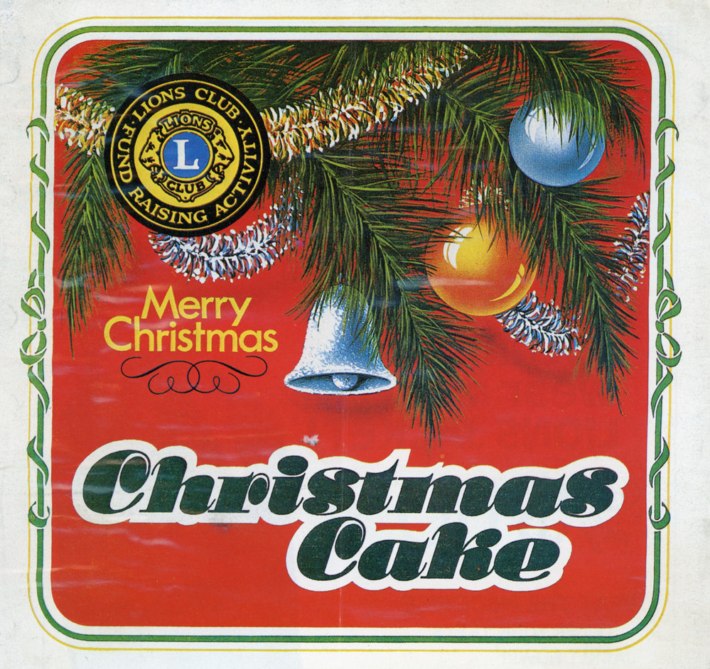  Christmas Cake Label