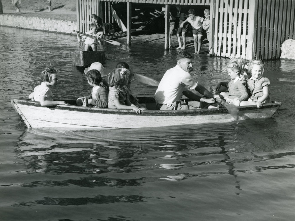 Row Boat with Children
