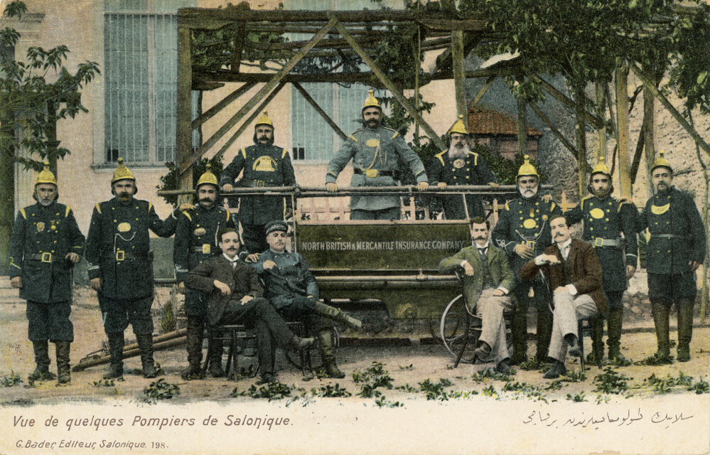Vue de Quelques Pompiers de Salonique