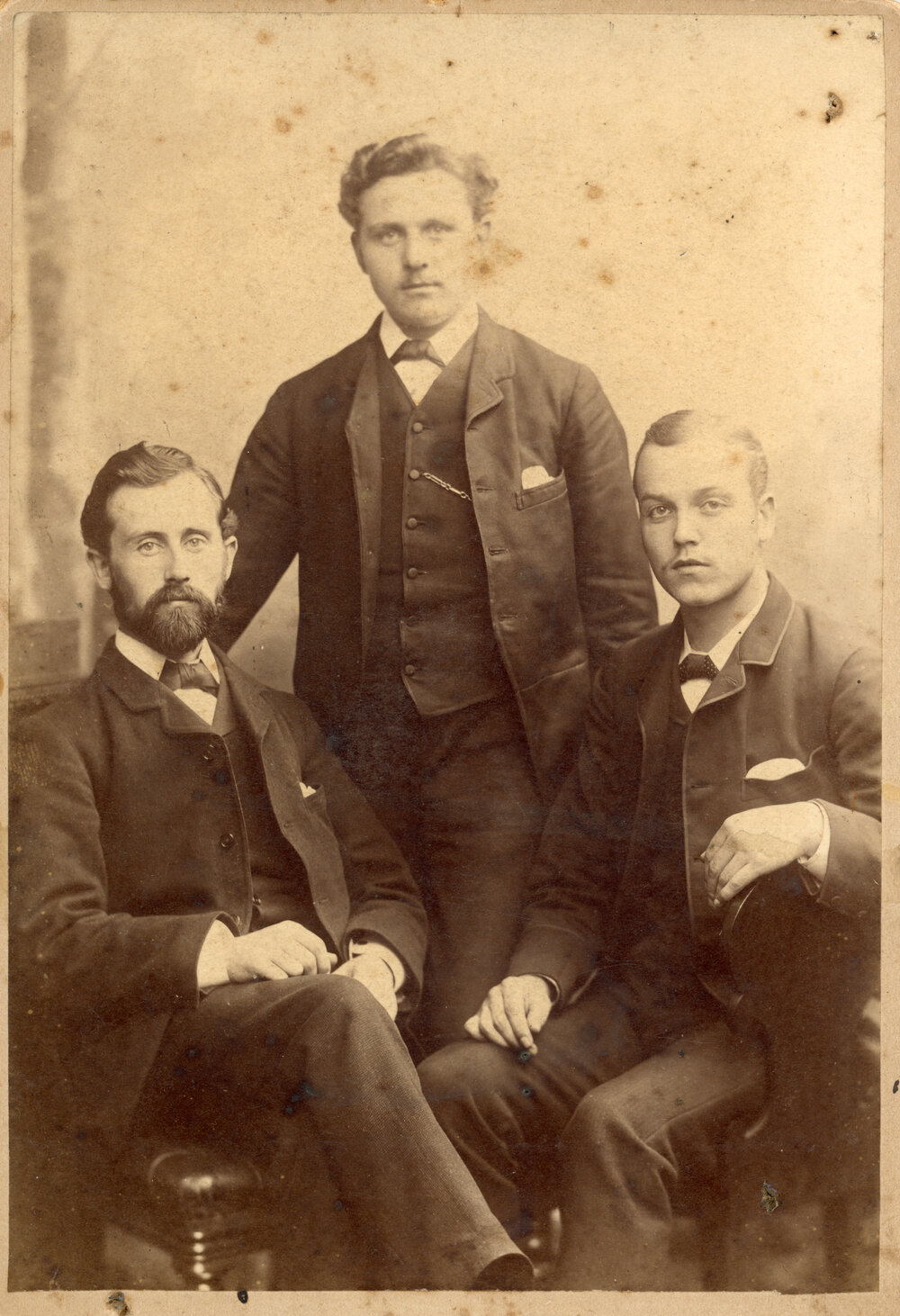 Studio Portrait of Three Men