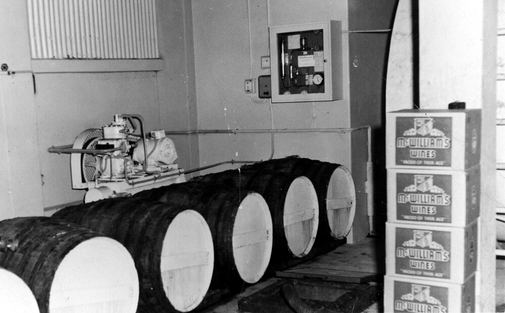 Early McWilliams Wines Cold store