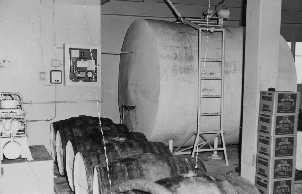 Early McWilliams Wines Cold store
