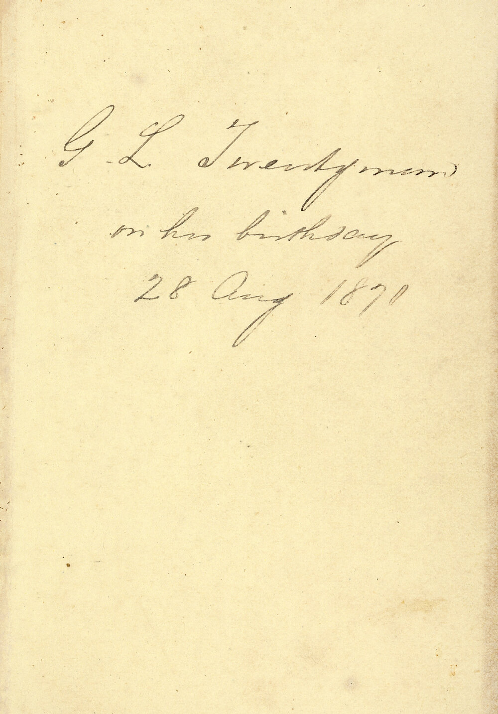 Book of Common prayer with G.L.Twentyman Signature