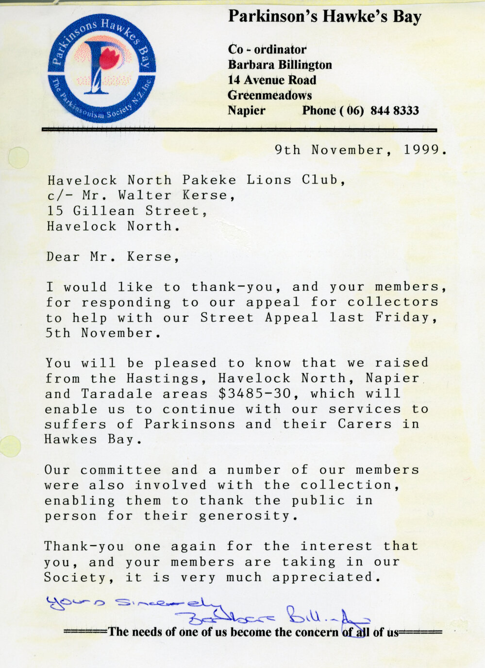 Parkinsons Hawke's Bay