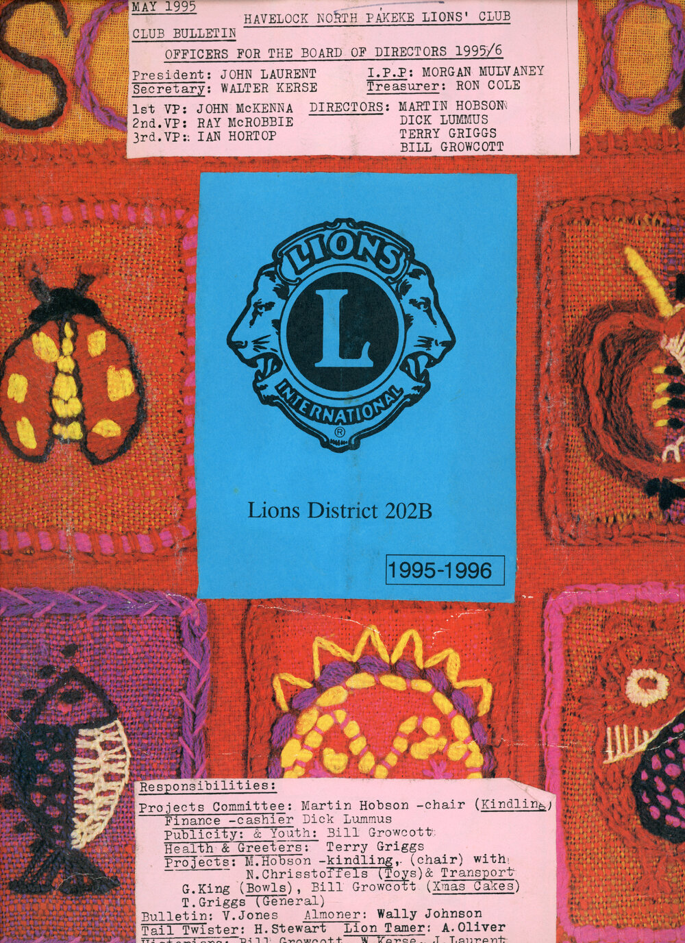 Cover of Pakeke Lions Club Scrapbook