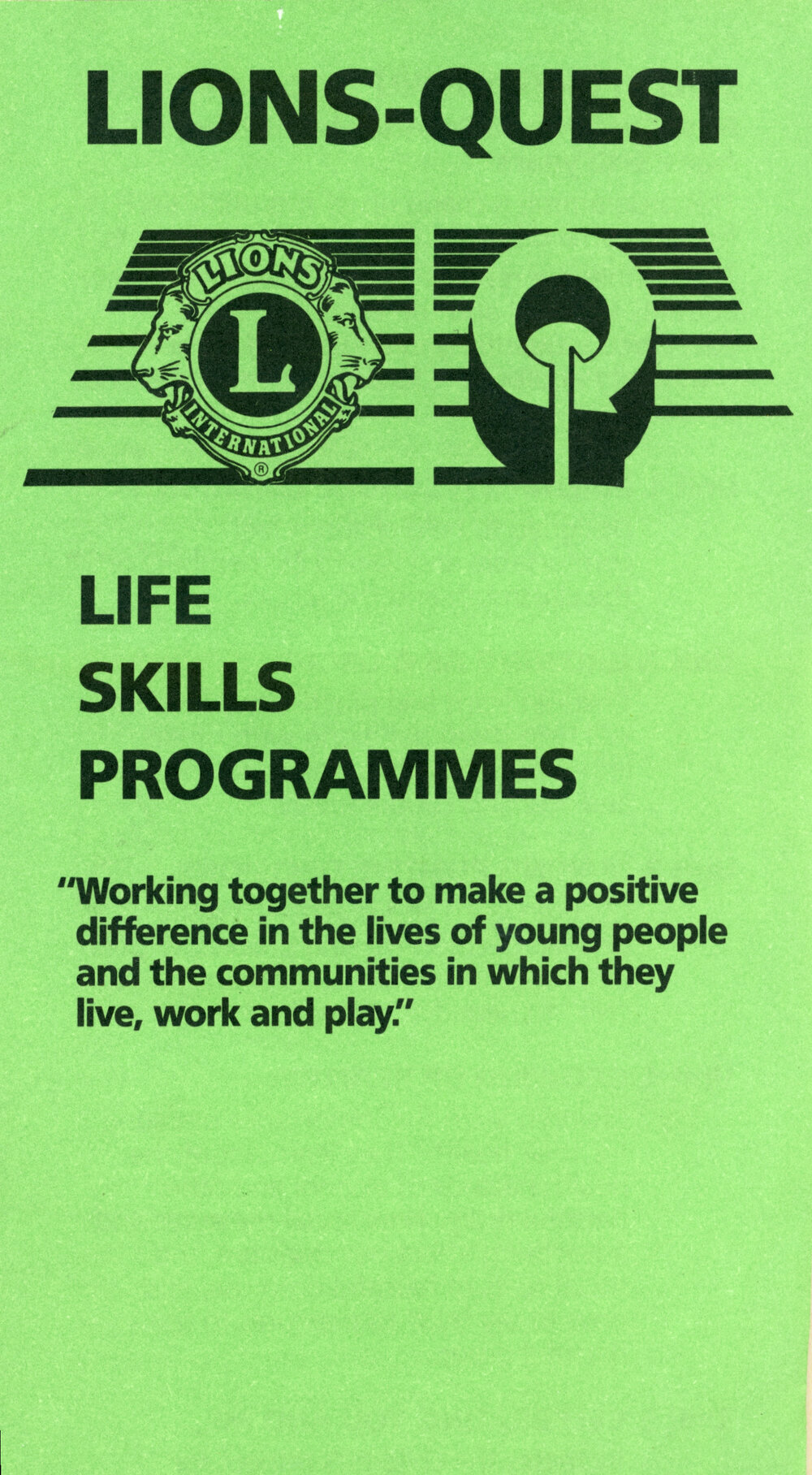 Lions-Quest - Life Skills Programmes