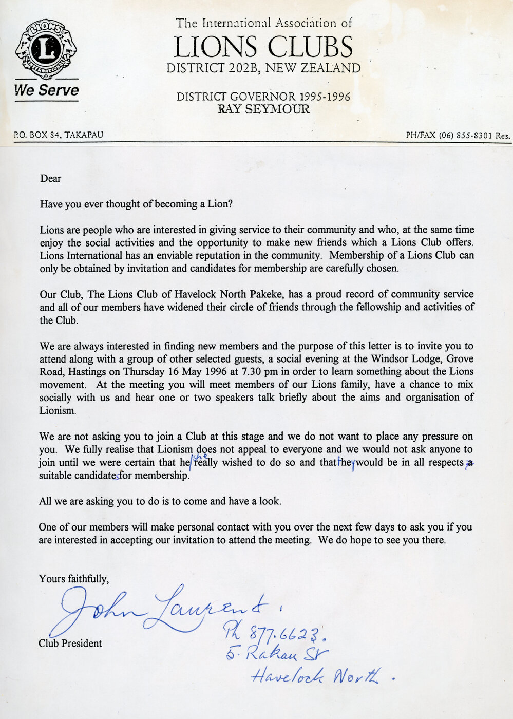 Lions Cubs Correspondence