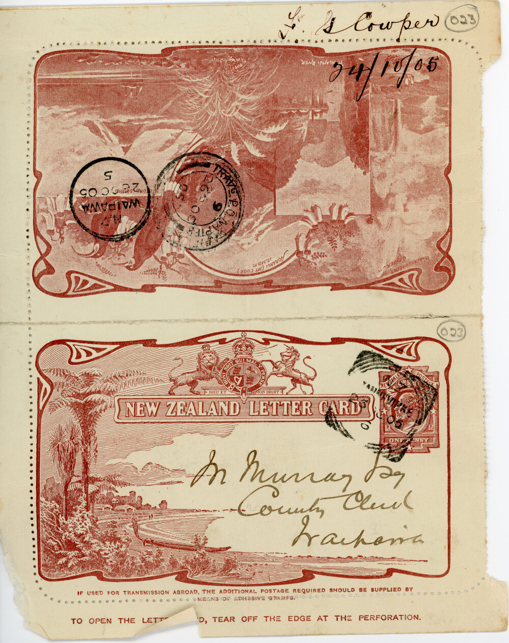 New Zealand Letter Card