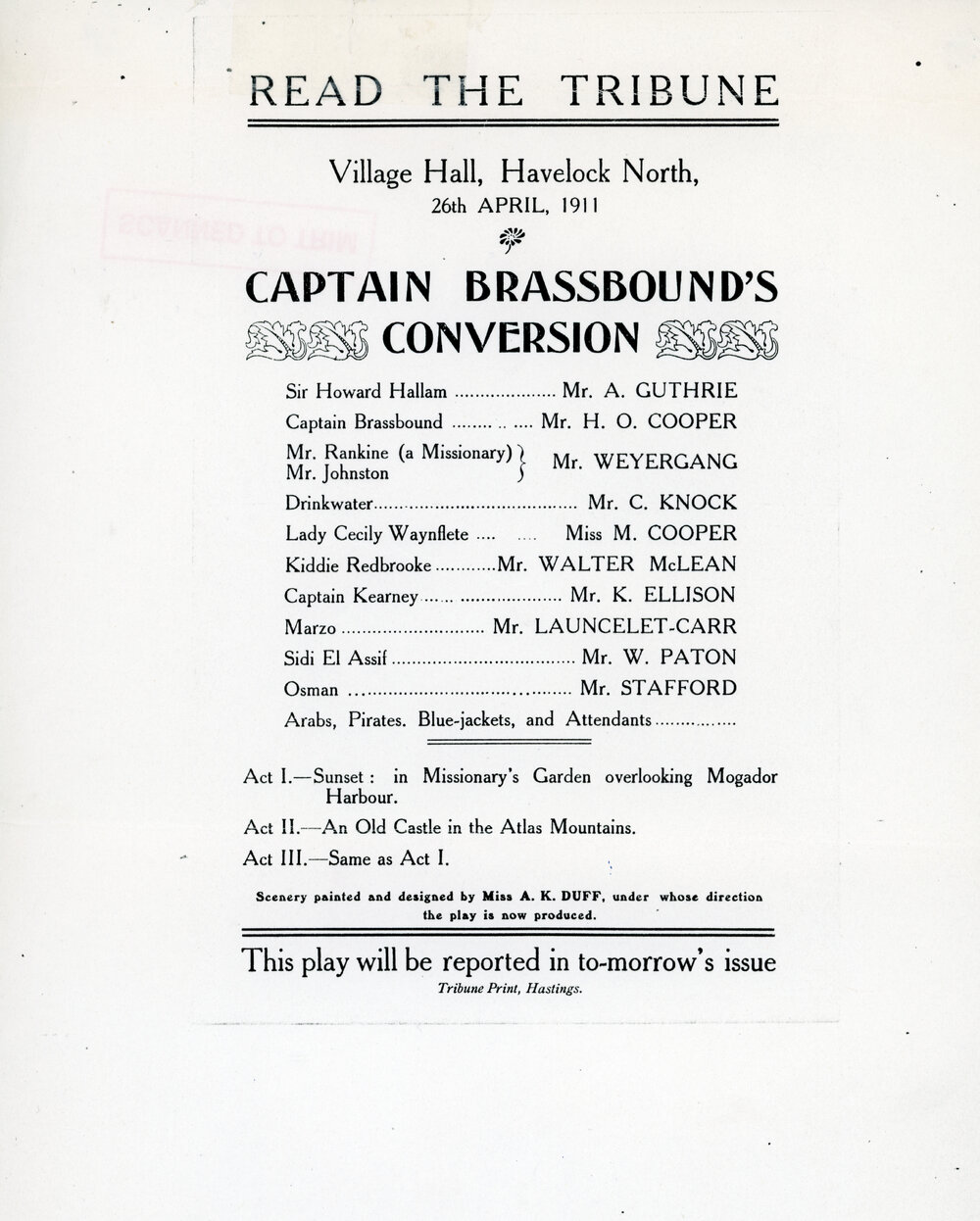 Captain Brassbound's Conversion Poster