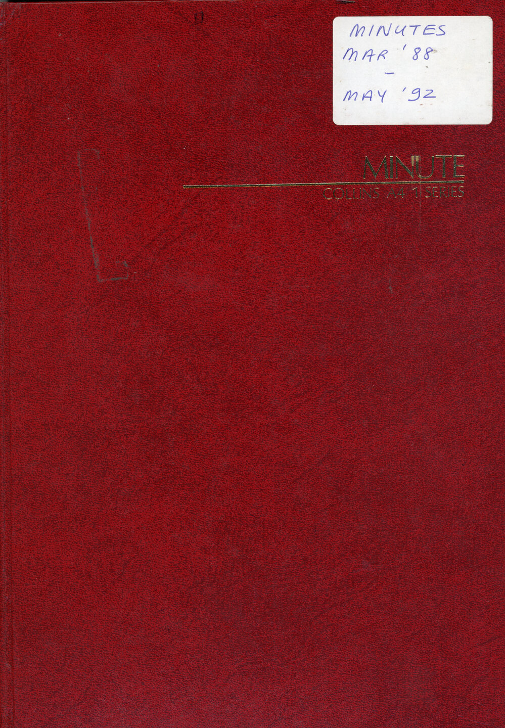 Minute Book Belonging to Te Mata Toastmasters 