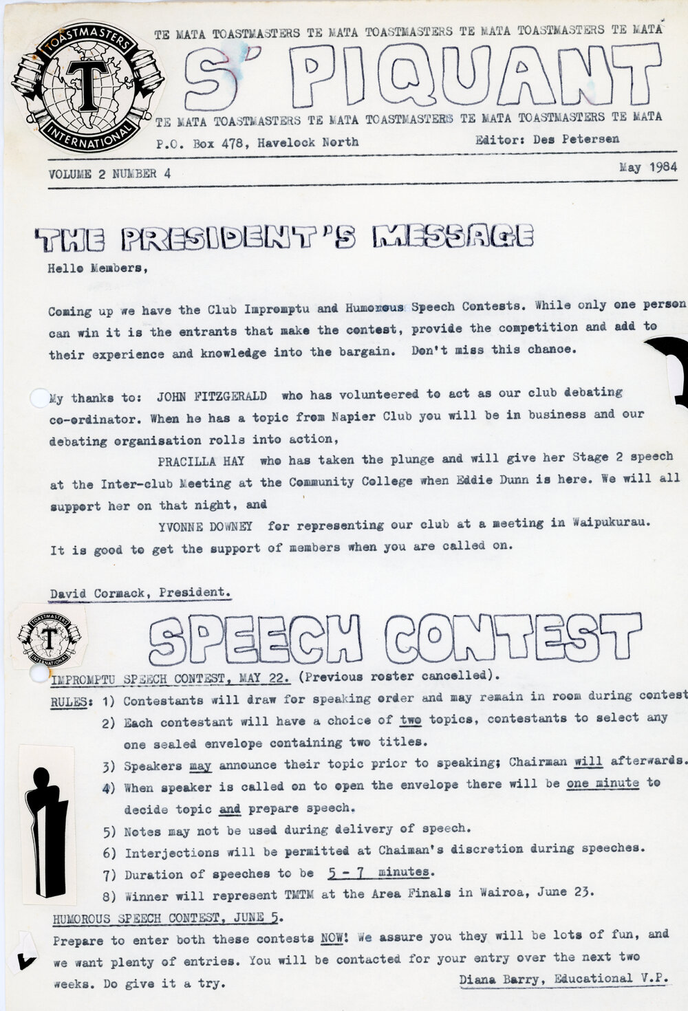 S'Piquant May 1984