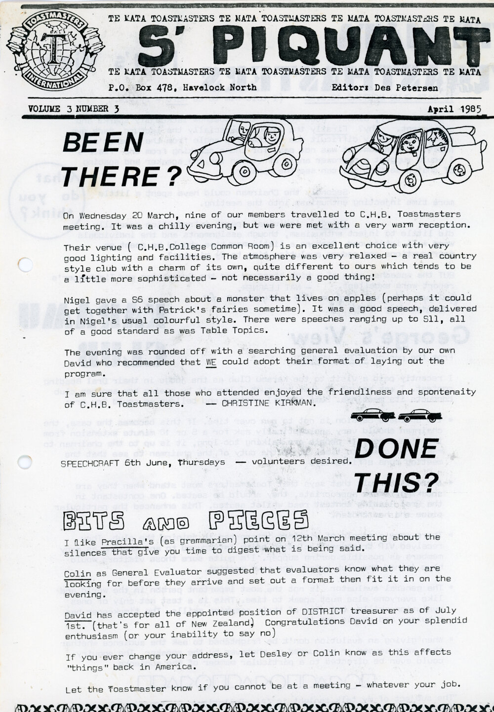 S'Piquant April 1985
