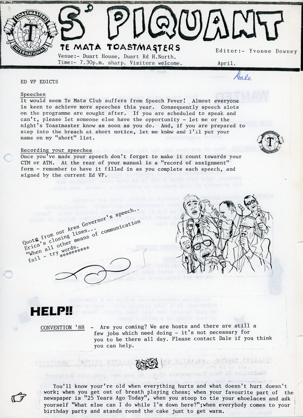S'Piquant April 1988