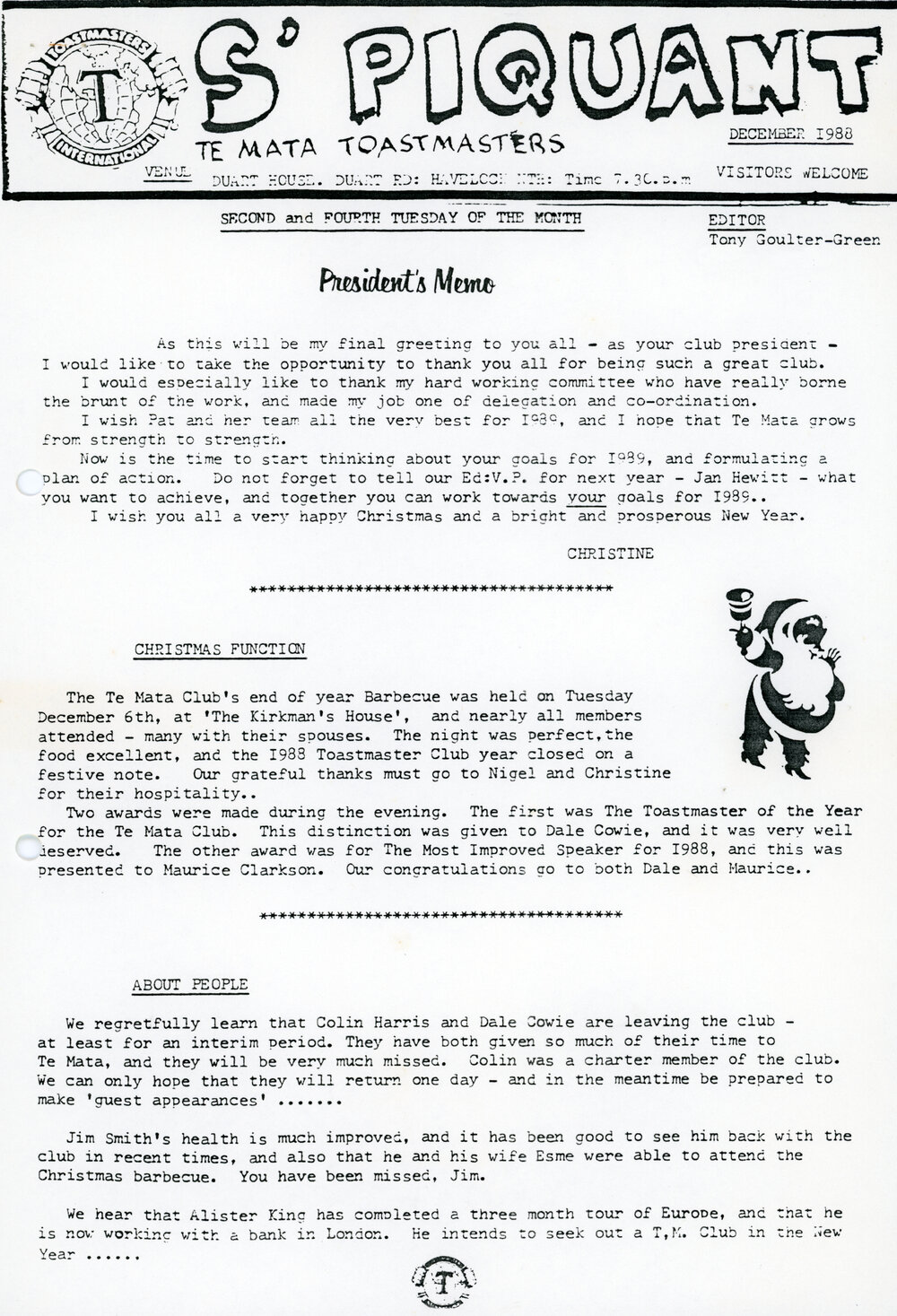 S'Piquant December 1988