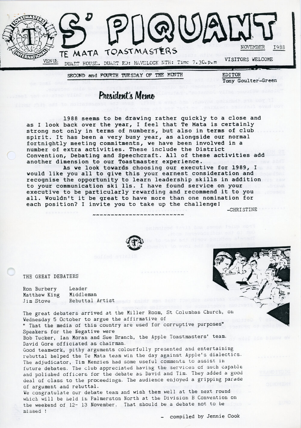 S'Piquant November 1988