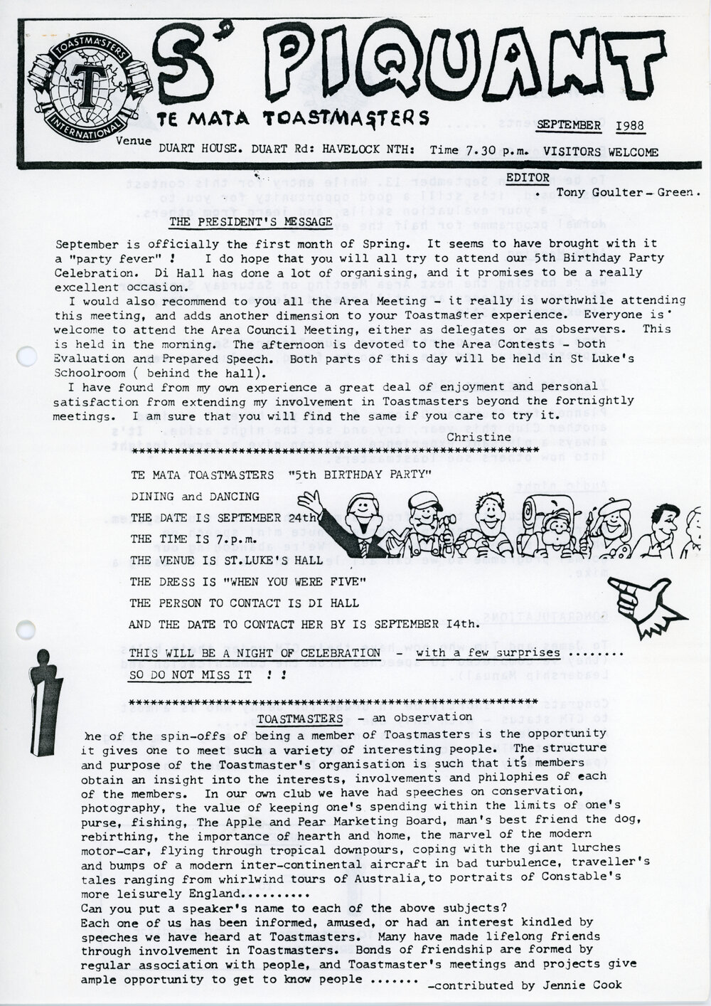 S'Piquant September 1988