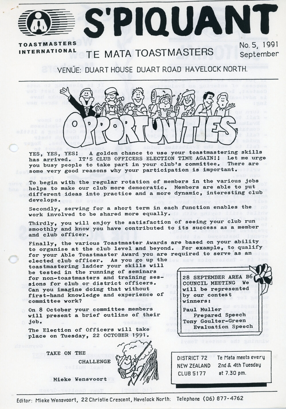 S'Piquant September 1991