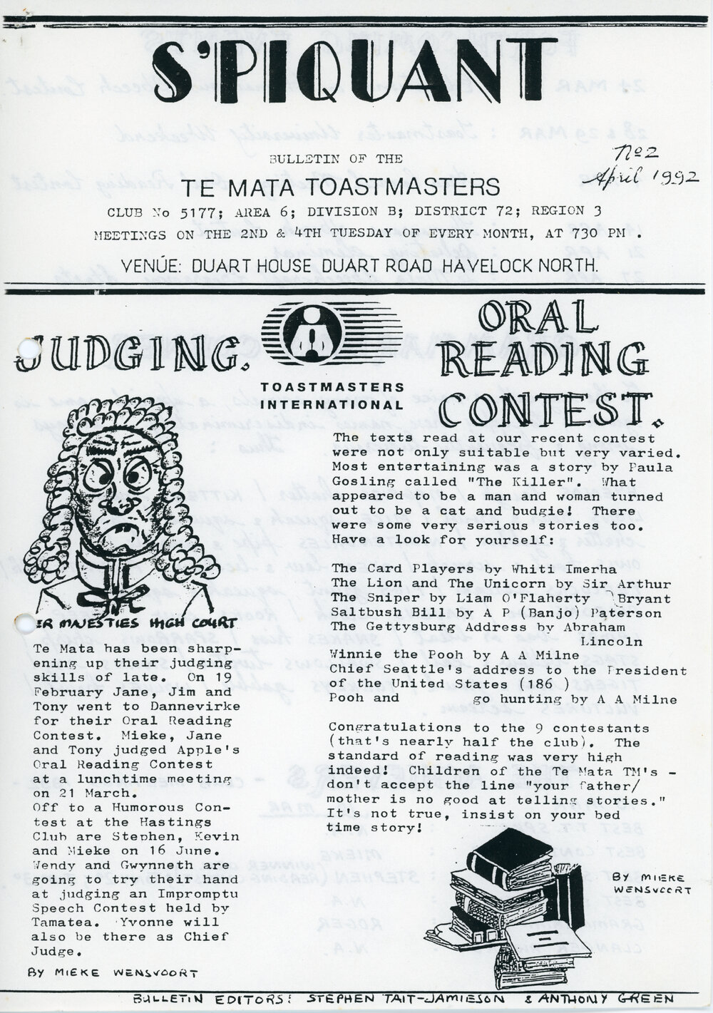 S'Piquant April 1992