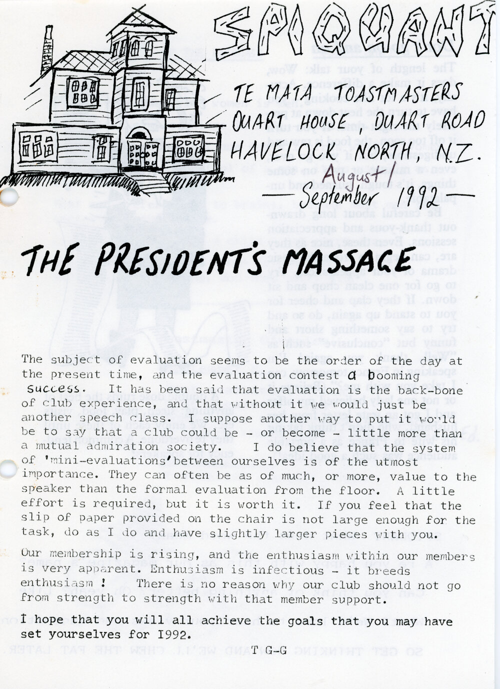 S'Piquant August/September 1992