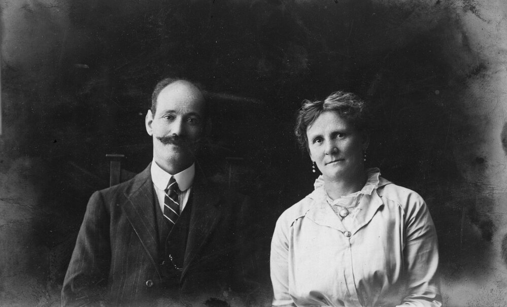 Studio Portrait of Alice and Oreste Terreni