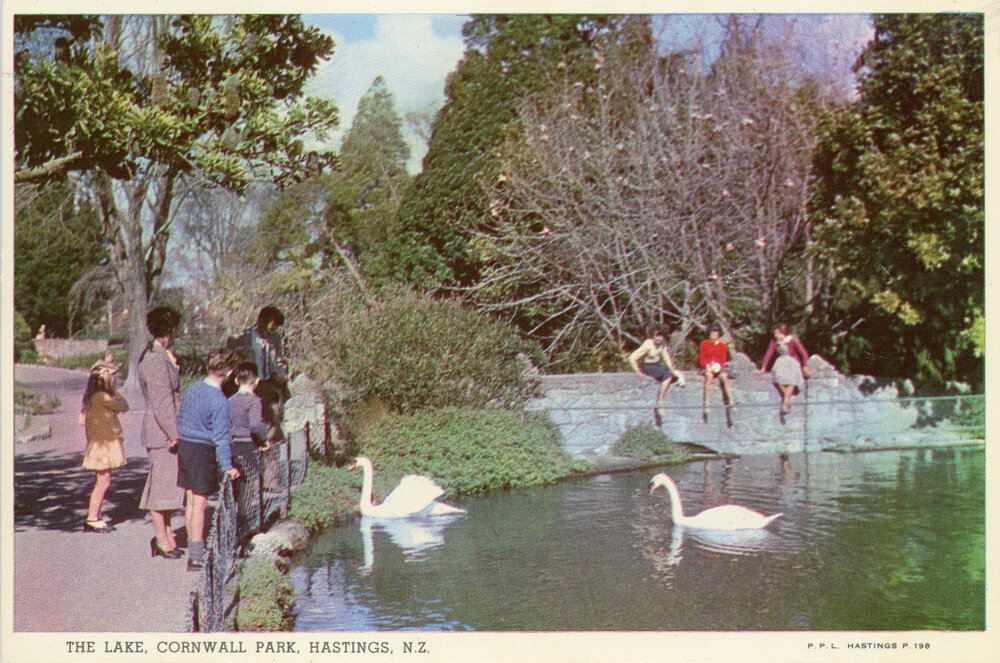 The Lake, Cornwall Park, Hastings