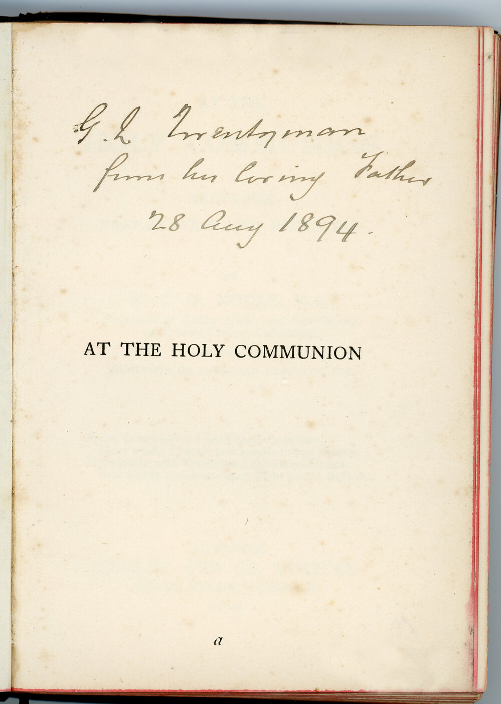 Book with Personal Inscription