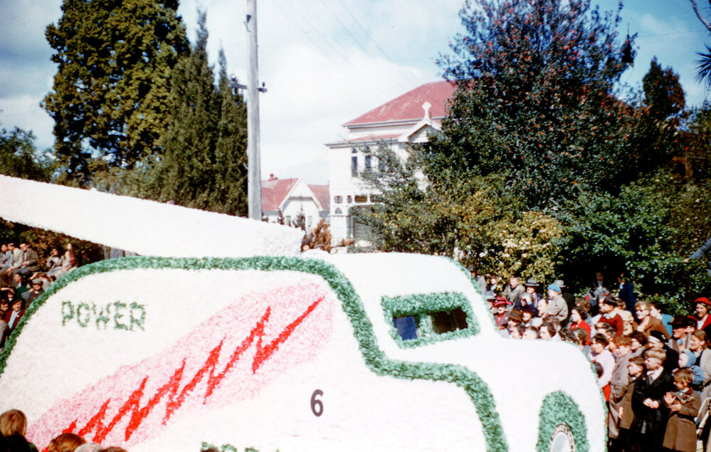 Power Board Float - Hastings Blossom Festival Parade 1956