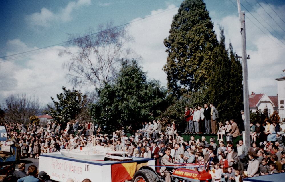 Napier Harbour Board Float - Hastings Blossom Festival Parade 1956