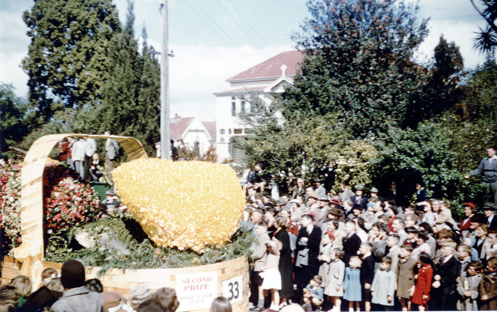 Baillie Motors Float - Hastings Blossom Festival Parade 1956