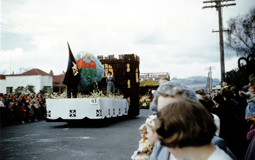 St John Ambulance Float - Hastings Blossom Festival Parade 1954