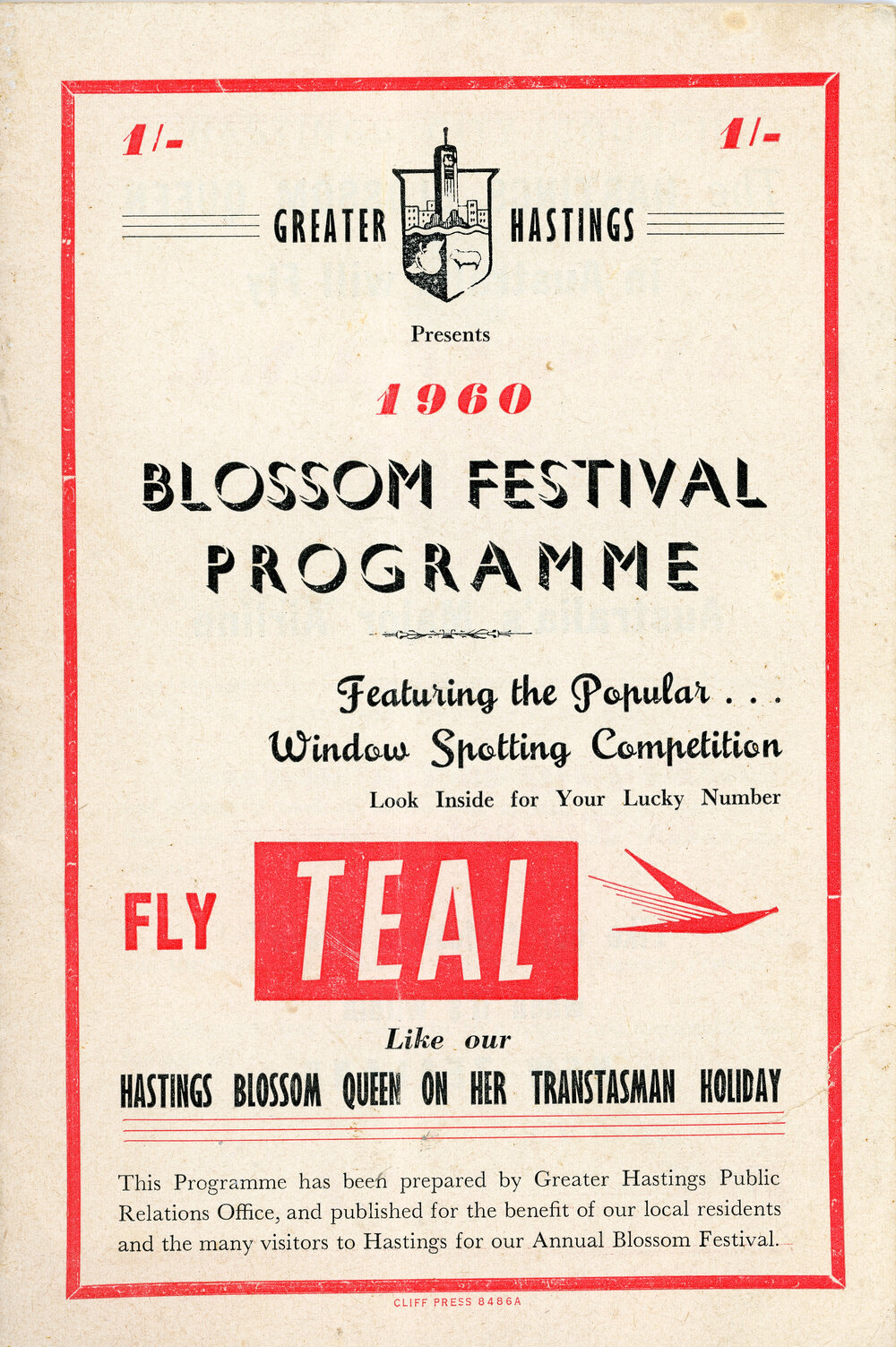 Blossom Festival Programme 1960