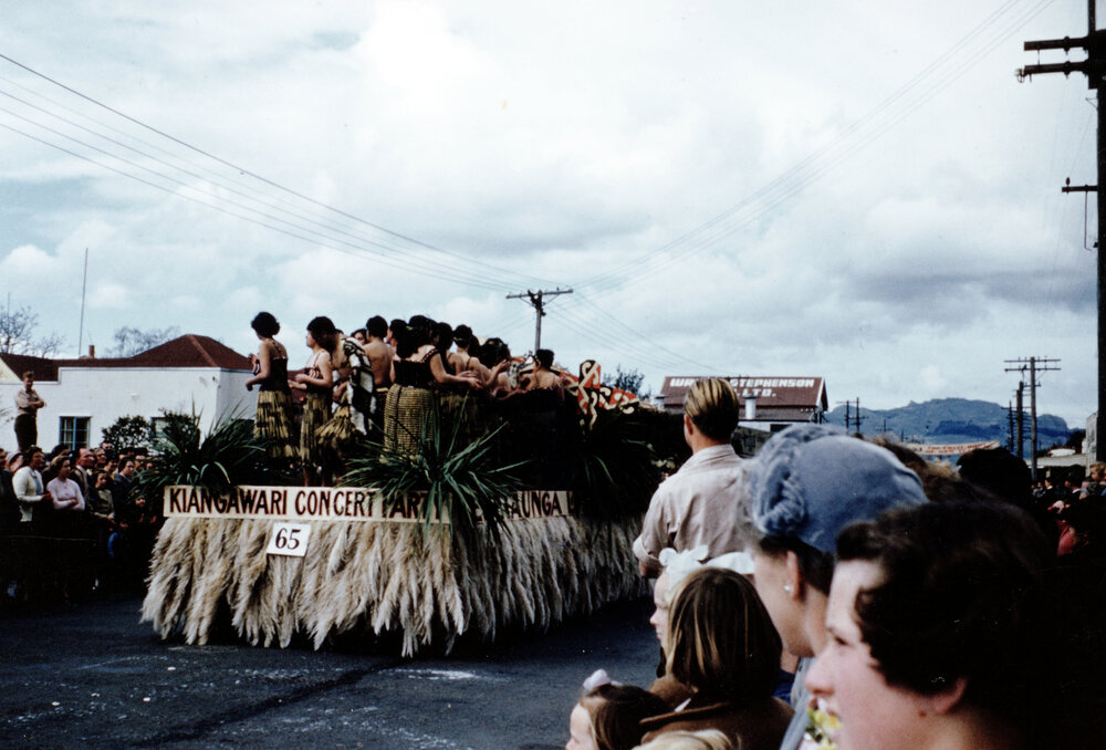 Kiangawari Concert Party Float - Hastings Blossom Festival Parade 1954