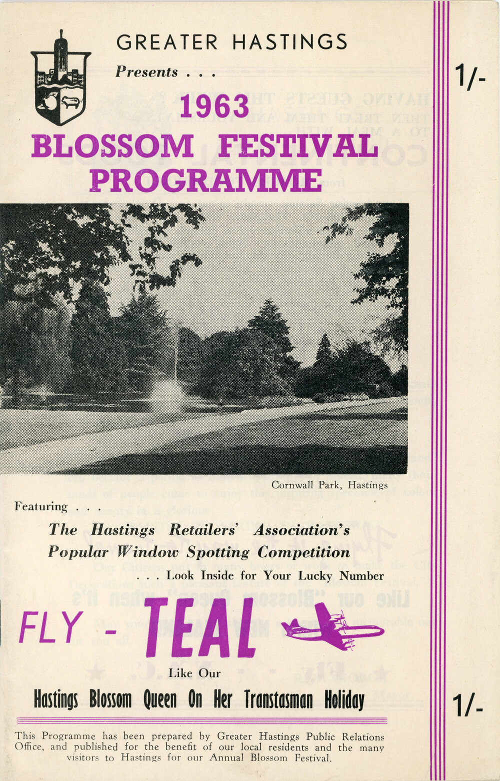Hastings Blossom Festival Programme 1963