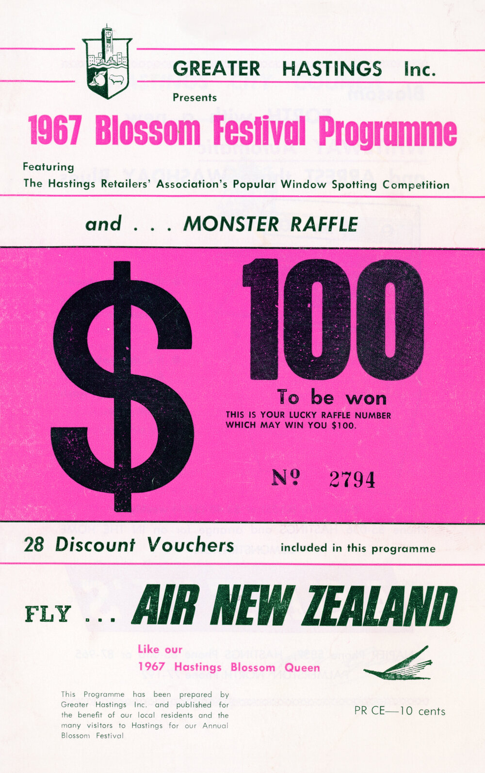 Hastings Blossom Festival Programme 1967