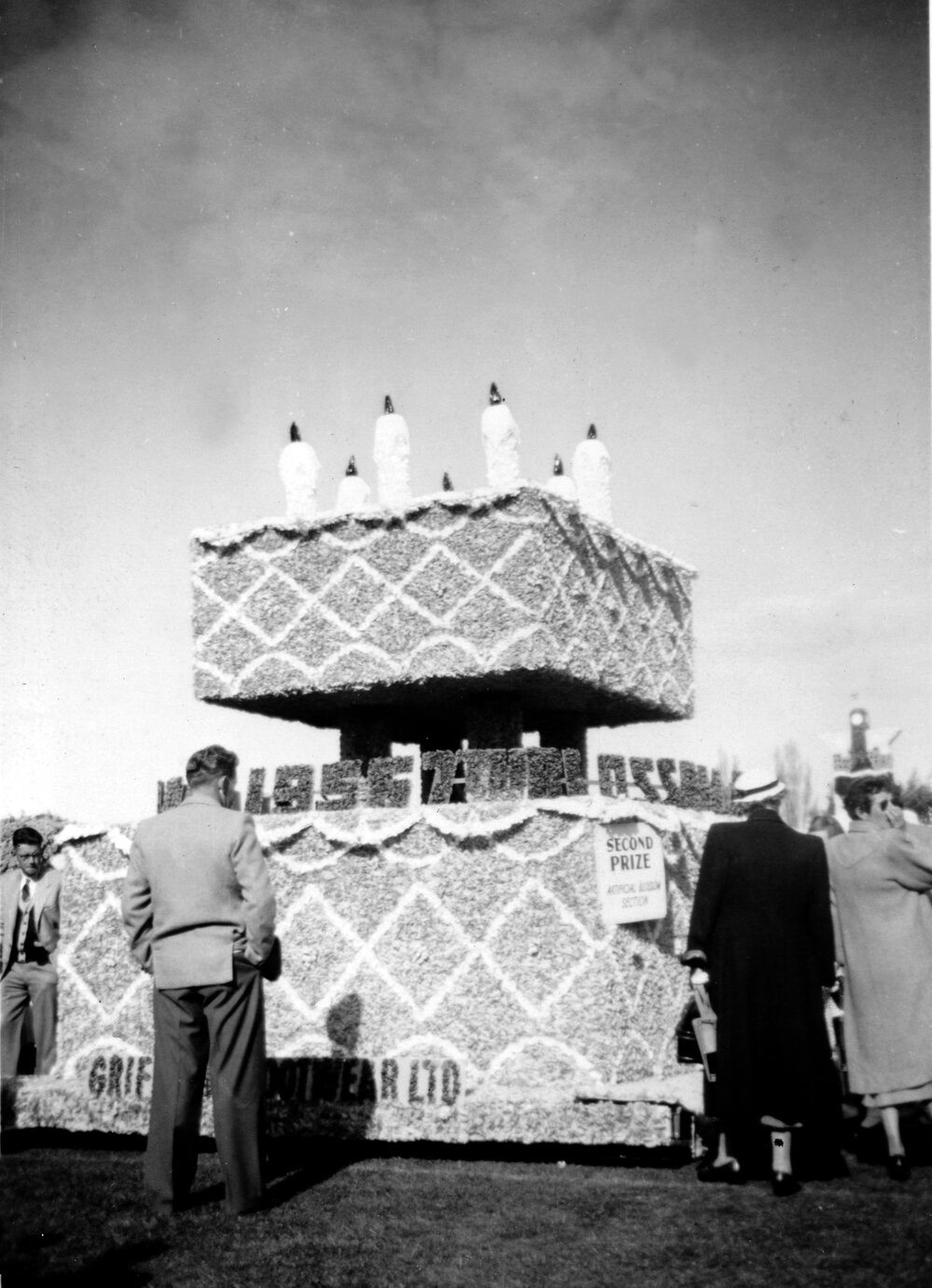 Griffiths Footwear Float - Hastings Blossom Festival Parade 1956